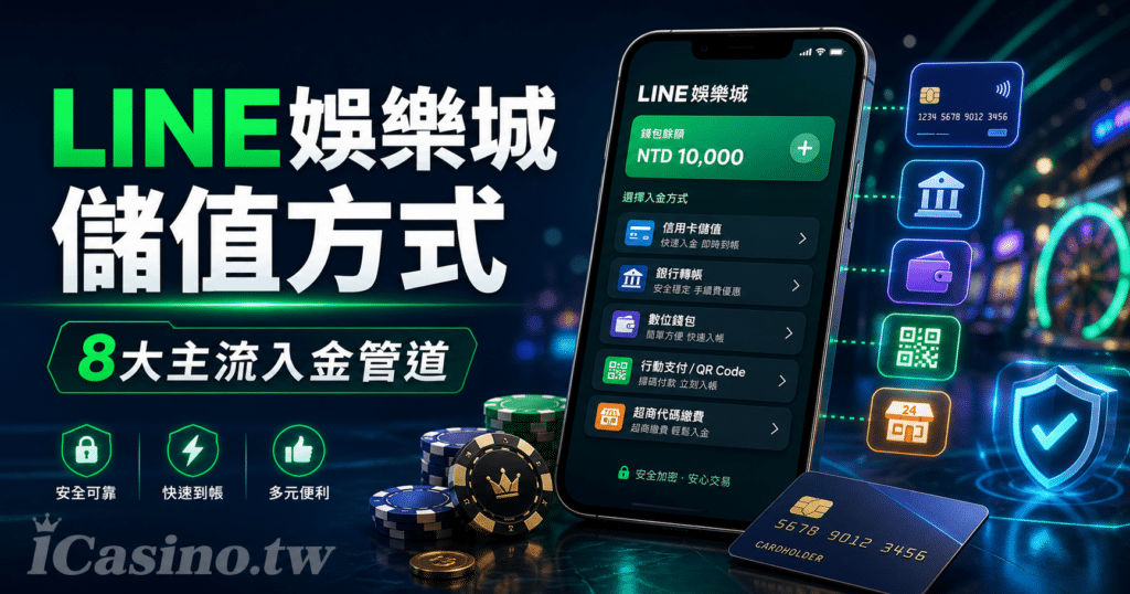 LINE娛樂城儲值方式總整理