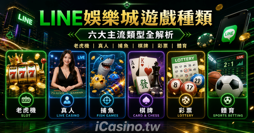 LINE娛樂城遊戲種類總整理