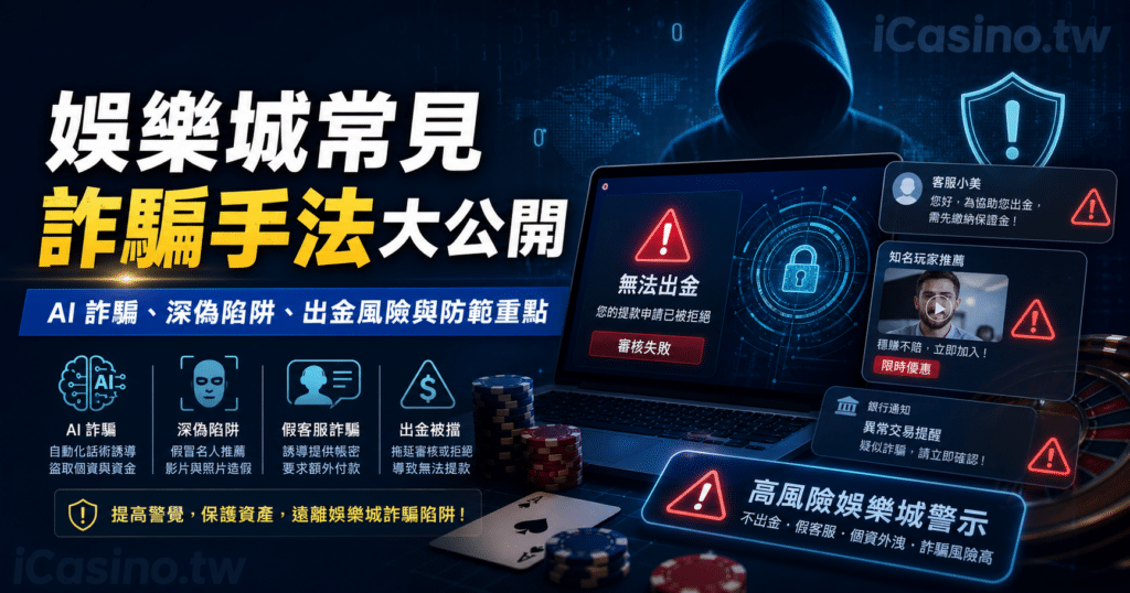最新娛樂城常見詐騙手法大公開