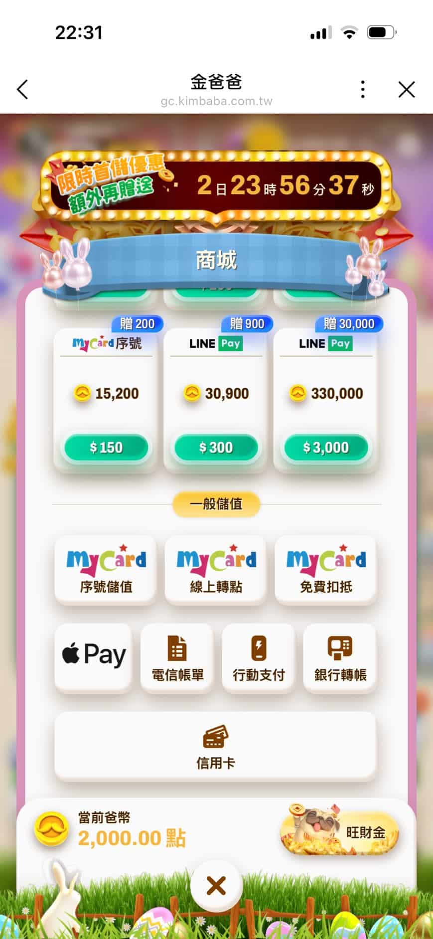 金爸爸娛樂城多元儲值方式一覽